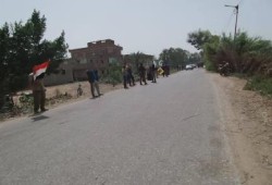 سلسلة بشرية لثوار الخلفية بدمياط تطالب بالافراج عن المعتقلين