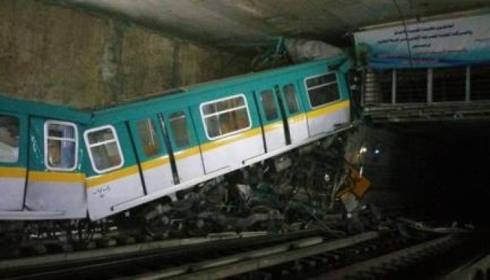 الأنفاق: خسائر تصادم مترو العباسية 55 مليون جنيه