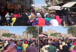 مسيرة حاشدة لأهالي ناهيا تنديدا بجرائم سلطات الانقلاب