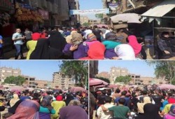 مسيرة حاشدة لأهالي ناهيا تنديدا بجرائم سلطات الانقلاب