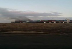 حريق بإحدى السفن اثناء عبورها قناة السويس