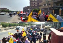 الشرقية : ثوار أبوحماد  ينتفضون بمسيرات حاشدة تطالب برحيل العسكر