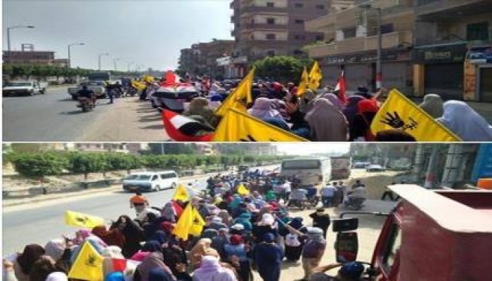 الشرقية : ثوار أبوحماد  ينتفضون بمسيرات حاشدة تطالب برحيل العسكر