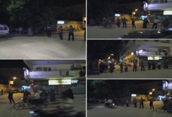 فعالية ليلية مناهضة للانقلاب بجوار مديرية أمن الأقصر