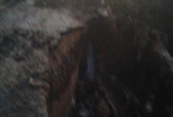 شؤم الانقلاب: هبوط أرضى بسبب تسريب مياه بمنطقة حى غرب بالمنصورة