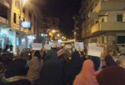 ثوار دمياط يدخلون ميدان الساعة لأول مرة منذ الانقلاب