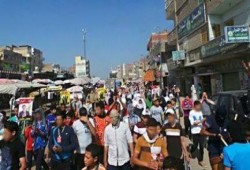 مسيرة حاشدة لثوار حوش عيسي في بداية فعاليات أسبوع "الثورة أقوي"