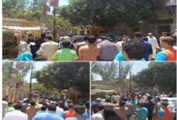 ثوار بني سويف يواصلون حراكهم الثوري والانقلاب يقتحم قرية "بهبشين"