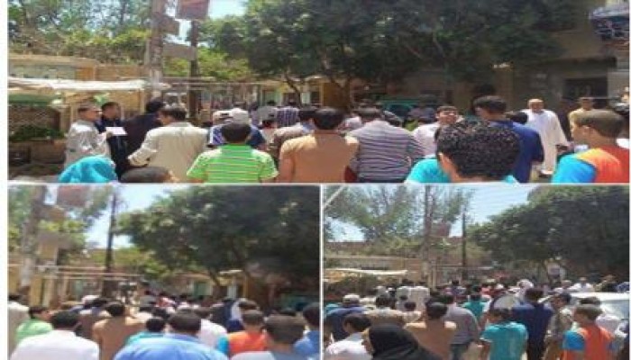 ثوار بني سويف يواصلون حراكهم الثوري والانقلاب يقتحم قرية "بهبشين"