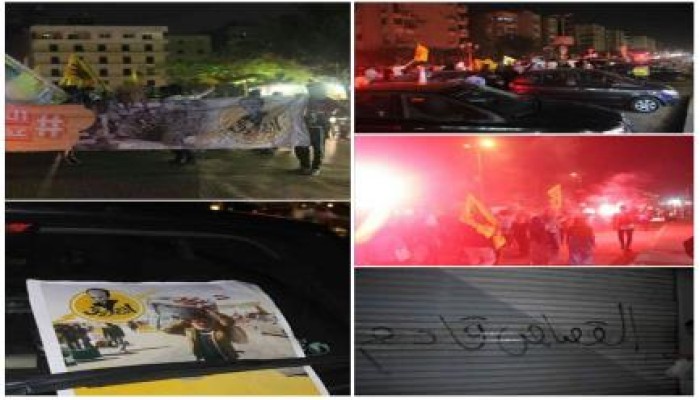 مسيرة ليلية ضخمة بمدينة نصر في جمعة الثورة أقوى