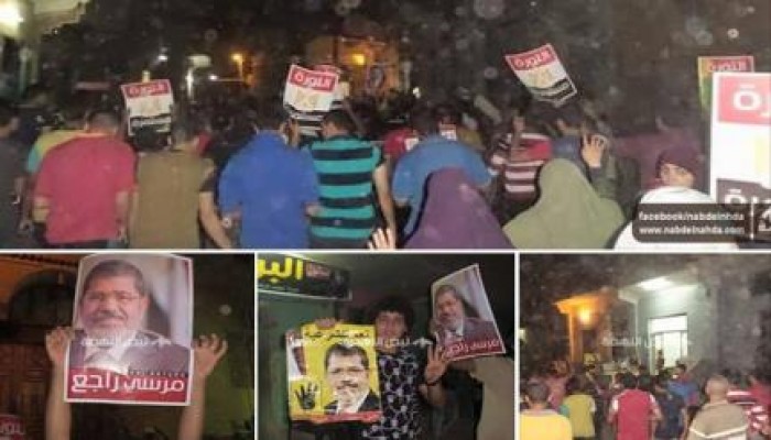 ثوار أوسيم بالجيزة: لا تفاوض مع قادة الانقلاب ولا تنازل عن دماء الشهداء