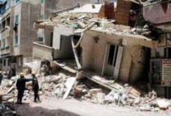 انهيار عقار وتصدع اثنين شرق الإسكندرية