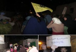 مسيرة ليلية مناهضة للانقلاب العسكري في هيها بالشرقية