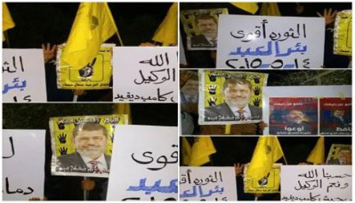 ثوار بئر العبد يصلون الغائب على الشهيد فريد إسماعيل