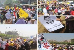 مسيرة صباحية حاشدة لثوار "أبو حماد" تنديدا باغتيال الشهيد فريد إسماعيل