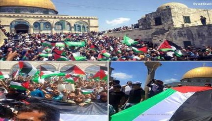 "حماس" تنظم مسيرة حاشدة في الذكري السابعة والستين للنكبة الفلسطينية