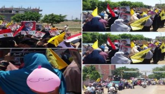 احرار ههيا والعدوة ينتفضوا  رفضا للحكم على ارادة الشعب الرئيس مرسى