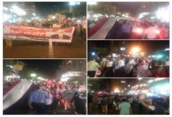 مسيرة ليلية بمدينة نصر تندد بالأحكام الجائرة على الرئيس مرسي ورفقائه