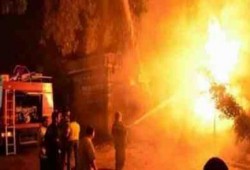 مصرع وإصابة 12 ونفوق 32 رأس ماشية في حريق هائل بالغربية