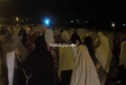 ثوار اكتوبر يصلون الغائب على شهداء عرب شركس