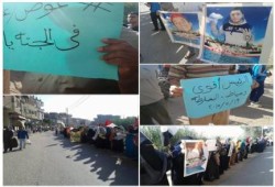 وقفة لثوار البصارطة بدمياط تنديدا باعتقال الفتيات