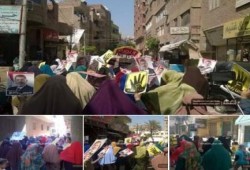 نساء كرداسة يتظاهرون رفضاً لأحكام الإعدام