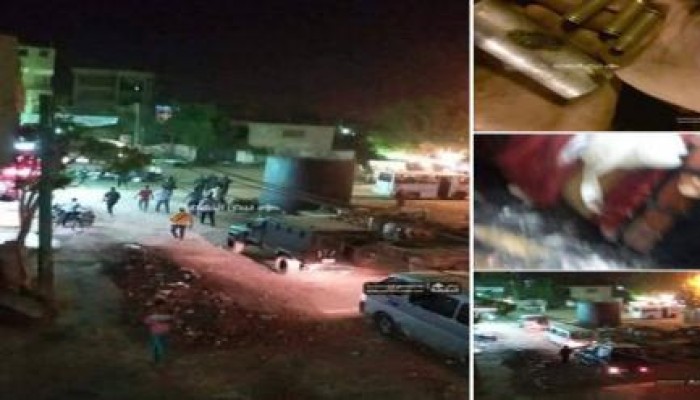 الانقلاب يعتدي علي ثوار ناهيا بالرصاص الحي والغاز المسيل للدموع