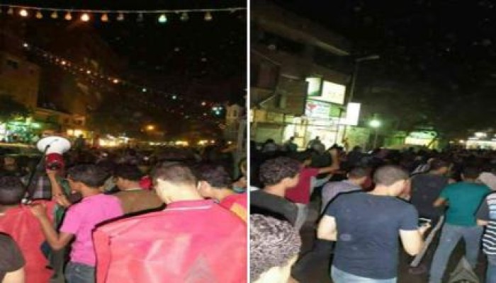 مسيرة حاشدة بالمطرية تندد بإجرام الداخلية ضد أبناء المنطقة