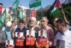 مسيرة حاشدة بفلسطين بقيادة الشيخ رائد صلاح احتجاجا على الاعدامات في مصر
