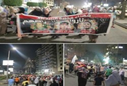 مسيرة ليلية مناهضة للانقلاب ومنددة بأحكام الإعدام بمدينة نصر
