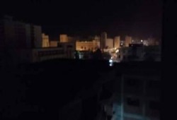 انقطاع التيار الكهربائي بمحيط مديرية امن بورسعيد نتيجة انفجارات بجوارها