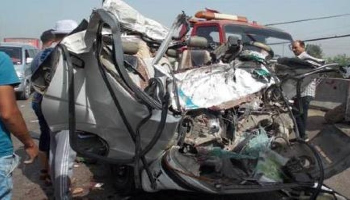 مصرع وإصابة 19 طالبًا بحادث على طريق كفر الدوار
