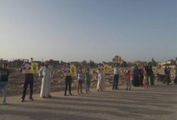 الأقصر: وقفة مناهضة للانقلاب أمام قبر "أبو صهيب" شهيد مجزرة الفض