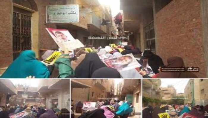 حرائر كرداسة يتظاهرون رفضاً للحكم العسكرى