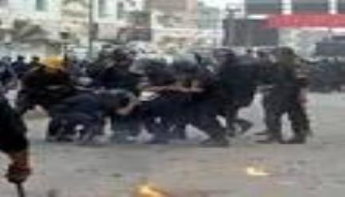 بنى سويف: أمن الانقلاب يهاجم تظاهرة لثوار الفشن وأنباء عن وجود اعتقالات