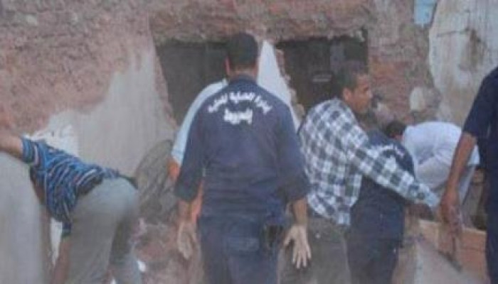 مصرع 4 أشخاص في انهيار عقار بأسيوط