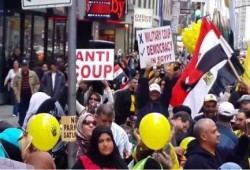 حملة لنشطاء بنيويورك لوقف الدعم الدولي لنظام السيسي