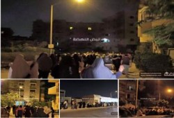الجيزة‬: ثوار أكتوبر يتظاهرون رفضاً للانقلاب العسكرى