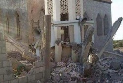 سيناء : قذيفة تحدث تلفيات بمئذنة مسجد أبو رفاعي بالشيخ زويد..والانقلاب يواصل تصفية الأهالي