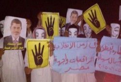 وقفة لثوار بئر العبد في بداية أسبوع "الثورة تطارد الانقلاب"