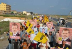 حشود ثورية في بلطيم .. مسيرات نهارية وليلية واعتصام جزئ وسط حماسة وثقة بالنصر