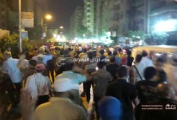 الجيزة : مسيرة ليلية بترسا رفضا لحكم العسكر