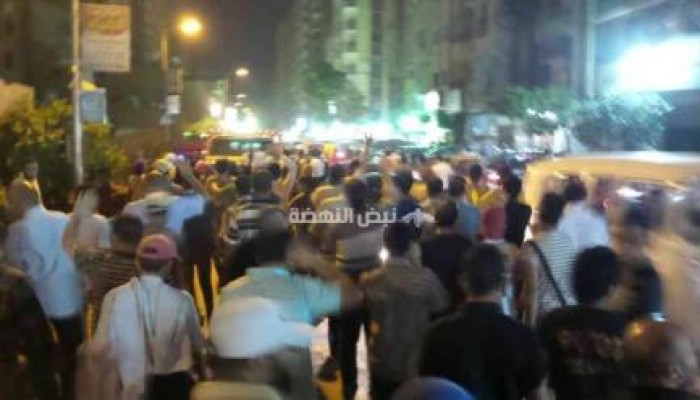 مسيرة ليلية بترسا بالجيزة رفضا لحكم العسكر
