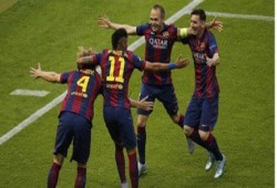 بالفيديو .. برشلونة يحقق الثلاثية التاريخية بالتتويج بدورى أبطال أوروبا