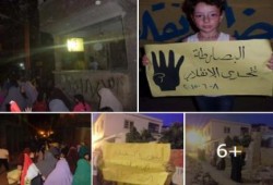 ثلاث فعليات ليلة لثوار دمياط ضد الانقلاب العسكرى