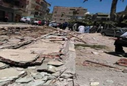 الشرقية.. انهيار سور محكمة أبو حماد وإصابة سيدة