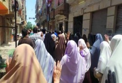 ثوار العوايد يتحدون مليشيات الانقلاب العسكرى بتظاهره صباحية قوية