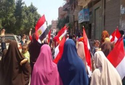 مسيرة حاشدة لثوار قرية زاوية النجار بقليوب في بداية أسبوع #بسواعدنا_نسترد_ثورتنا