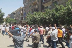 "الحلونة بجد رجالة على أى حد" هتاف ثوار حلوان في مسيرة حاشدة ضد الانقلاب