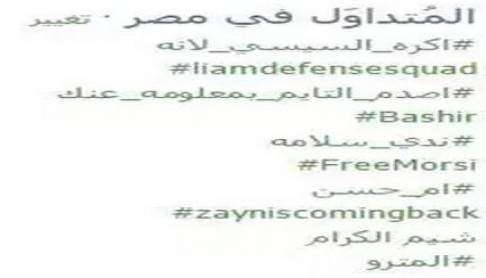 هاشتاج "أكره السيسي لأنه" يحتل صدارة "تويتر"